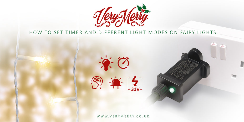 How to Set Timer and Different Light Modes on Fairy Lights Very Merry UK