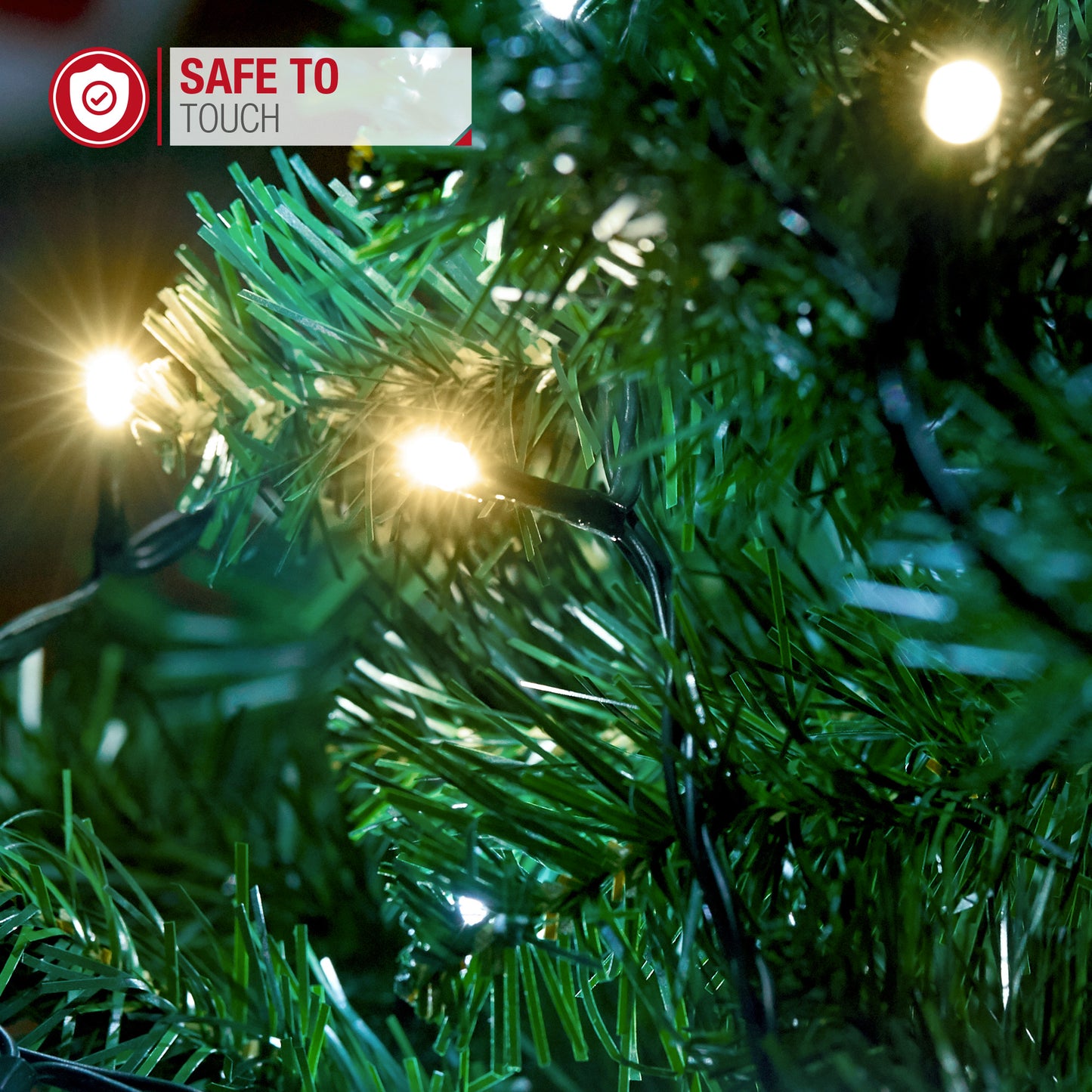 Fairy Warm White LED light with Timer -Green Cable