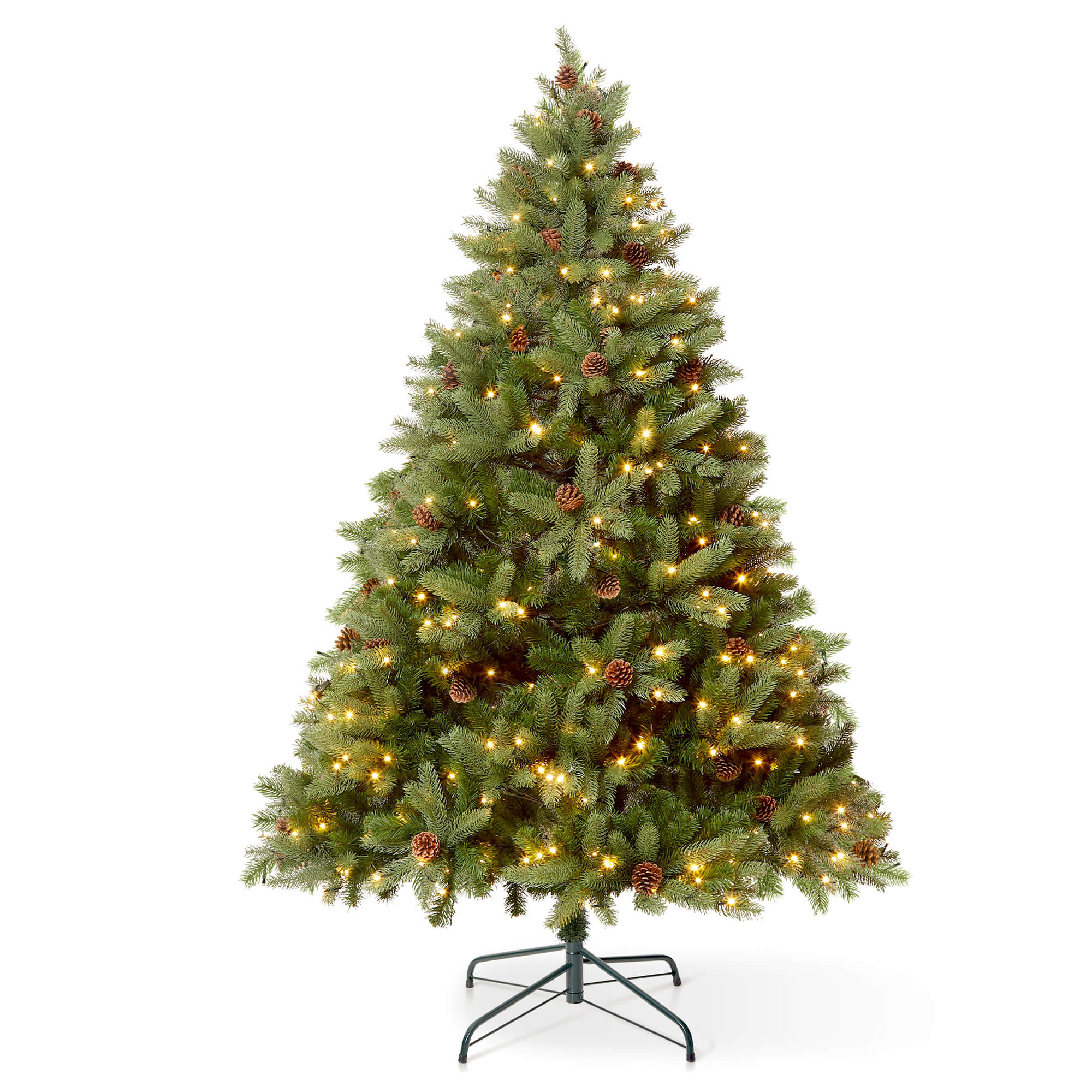 Ascot Pre Lit Christmas Tree Pre installed LED Lights with Timer